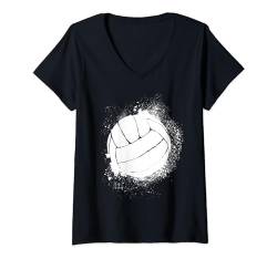 Damen Volleyball-Sport, Teenager, Mädchen, Jungen, Volleyballspieler T-Shirt mit V-Ausschnitt von CLICK HERE FOR MORE Volleyball