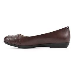 CLIFFS BY WHITE MOUNTAIN Damen Clara Ballerinas, Braun/glatt, 38 EU von CLIFFS BY WHITE MOUNTAIN