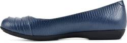 CLIFFS BY WHITE MOUNTAIN Damen Clara Ballerinas, Navy Lizard Es-Print, 38.5 EU von CLIFFS BY WHITE MOUNTAIN