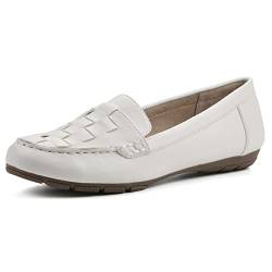 CLIFFS BY WHITE MOUNTAIN Damen Giver Flacher Slipper, Ecru/getrommelt/glatt, 37 EU von CLIFFS BY WHITE MOUNTAIN