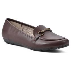 CLIFFS BY WHITE MOUNTAIN Damen Leuchtend Flacher Slipper, Braun/glatt, 41 EU von CLIFFS BY WHITE MOUNTAIN