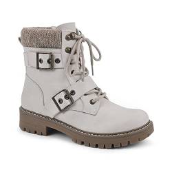 CLIFFS BY WHITE MOUNTAIN Damen Marlee Stiefelette, Winter Wht Burnished Fab, 41.5 EU von CLIFFS BY WHITE MOUNTAIN