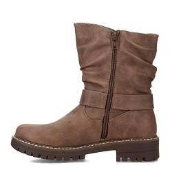 CLIFFS BY WHITE MOUNTAIN Damen Mingle Stiefelette, Dk Stone/Stoff, 40 EU von CLIFFS BY WHITE MOUNTAIN