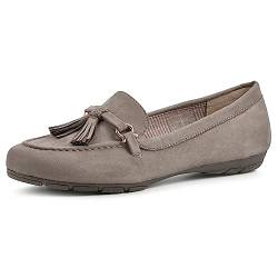 CLIFFS BY WHITE MOUNTAIN Damen Schuhe Gush Driving Mokassin Loafer Flach, Taupe/Wildleder, 38 EU von CLIFFS BY WHITE MOUNTAIN