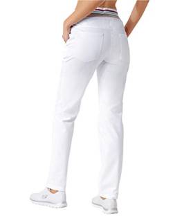 CLINIC DRESS Hose Damen-Hose Bequeme Beinweite Schrittlänge ca. 80 cm gerades Bein 60 Grad Wäsche weiß 48 von CLINIC DRESS