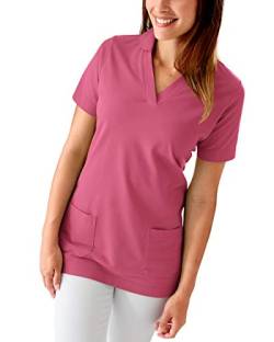 CLINIC DRESS Longshirt Damen Shirt mit 60% Baumwolle Rosenholz 50/52 von CLINIC DRESS