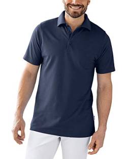 CLINIC DRESS Shirt Polo Unisex 1/2 Arm - gerade Form Polokragen 60% Baumwolle, für Krankenschwestern, Pfleger, Ärzte und Pflegepersonal Navy S von CLINIC DRESS