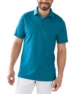 CLINIC DRESS Shirt Polo Unisex 1/2 Arm - gerade Form Polokragen 60% Baumwolle, für Krankenschwestern, Pfleger, Ärzte und Pflegepersonal Petrol M von CLINIC DRESS