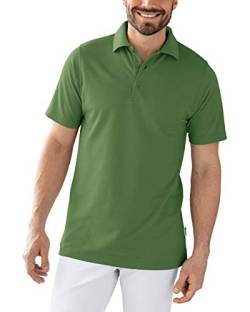 CLINIC DRESS Shirt Polo Unisex 1/2 Arm - gerade Form Polokragen 60% Baumwolle, für Krankenschwestern, Pfleger, Ärzte und Pflegepersonal wiesengrün M von CLINIC DRESS