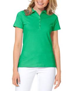 CLINIC DRESS Shirt Poloshirt für Damen - Kurzarm Stretch mit 96% Baumwolle für Krankenschwestern, Ärztinnen und Pflegepersonal irischgrün 54/56 von CLINIC DRESS