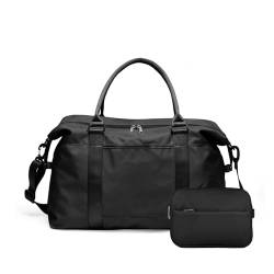 Damen-Reisetasche, Fitnessstudio-Reisetasche, geeignet for Reisen (Color : Black, Size : 55x27x18cm) von CLIQR