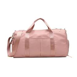 Nylon-Reisetaschen, Damen-Handtaschen, Reise-Organizer, Sport-Umhängetaschen (Color : Pink, Size : 49x22x25cm) von CLIQR