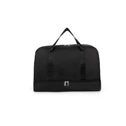 Reisetaschen, Tragetaschen for das Fitnessstudio, tragbare Trolley-Taschen for Damen (Color : Black, Size : 50x32x25cm) von CLIQR
