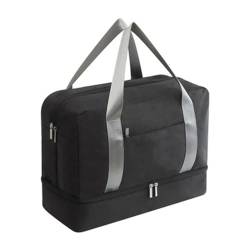 Reiseveranstalter, große Kapazität, Gepäcktasche, Herren-Reisetaschen, Damen-Koffer-Organizer, Rucksäcke (Color : Black, Size : 39x30x18cm) von CLIQR