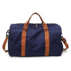 Robuste Reisetaschen for Herren und Damen, geeignet for Reisen ins Fitnessstudio (Color : Blue, Size : 49x31x26cm) von CLIQR