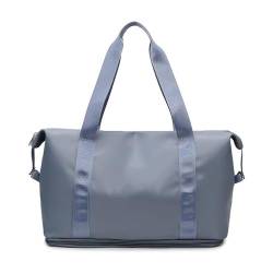 Tragetasche, Reisetasche, Sport- und Fitnessgeräte-Einkaufstasche, Damen-Einkaufstasche mit großem Fassungsvermögen (Color : Blue, Size : 41x28x21cm) von CLIQR