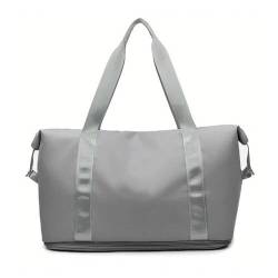 Tragetasche, Reisetasche, Sport- und Fitnessgeräte-Einkaufstasche, Damen-Einkaufstasche mit großem Fassungsvermögen (Color : Grey, Size : 41x28x21cm) von CLIQR