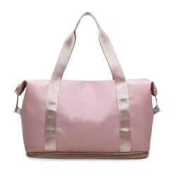 Tragetasche, Reisetasche, Sport- und Fitnessgeräte-Einkaufstasche, Damen-Einkaufstasche mit großem Fassungsvermögen (Color : Pink, Size : 41x28x21cm) von CLIQR