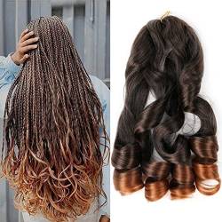 CLKE T30 Haarverlängerung, gewellt, geflochten, Kunsthaar, Afro-Haarverlängerung, gelockt, vorgedehnt, für Senegalesische Twist-Häkeln, 56 cm, 6 Stück von CLKE