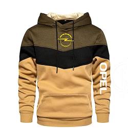 CLOZAM Herren Kapuzenpullover Pullove Sweater für OPEL Print Color Block Hoodies Unisex Langarm Sweatshirt Pull Over Hoody Tops-C||M von CLOZAM