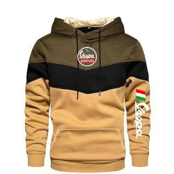 Pullover Hoodies für Servizio Vespa Print Hooded Sweatshirts Sport Patchwork Jacken Unisex Casual Hoody-B||XL von CLOZAM