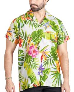 CLUB CUBANA Hawaiiisch Drucken Herren Aloha Strand Hemd M von CLUB CUBANA