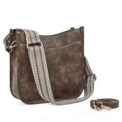 CLUCI Handtasche für Damen, Kleine Umhängetasche Schultertasche PU Leder, Handy Schultertasche Crossbody Bags für Frauen mit zwei Schultergurte von CLUCI