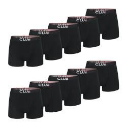 CLUE Boxershorts Herren (XL) aus natürlicher Baumwolle: 10er Pack Unterhosen | schwarz | atmungsaktiv & weicher Gummibund | Boxer Men | Größe M-XXL von CLUE