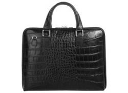 Aktentasche CLUTY Gr. B/H/T: 30 cm x 25 cm x 5 cm onesize, schwarz Damen Taschen Aktenkoffer echt Leder, Made in Italy von CLUTY