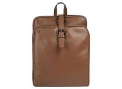 Cityrucksack CLUTY Gr. B/H/T: 32 cm x 25 cm x 8 cm, braun (cognac) Rucksäcke von CLUTY