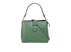 Cluty Handtasche Damen Leder, grün von CLUTY