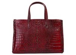 Henkeltasche CLUTY Gr. B/H/T: 38 cm x 26 cm x 18 cm onesize, rot Damen Taschen Handgepäck echt Leder, Made in Italy von CLUTY