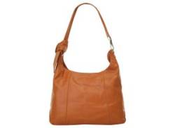 Shopper CLUTY Gr. B/H/T: 39 cm x 26 cm x 11 cm onesize, braun (cognac) Damen Taschen Handtaschen echt Leder, Made in Italy von CLUTY