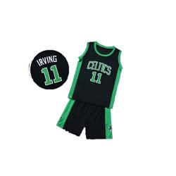 CLZWFZ 11#Basketball Trikot Kit Kinder Fans Trikot Jungen Sportbekleidung Ärmellose Basketballweste Tops und Shorts Sport Set Sommer Trainingsanzug Geschenke für Jungen Grils,Schwarz,M von CLZWFZ