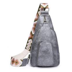 Hüfttaschen Modetasche Für Mädchen, Gürteltasche Für Frauen, Modische Brusttasche Für Frauen, Minimalistische Und Retro-Tasche Für Frauen Grau von CLoxks
