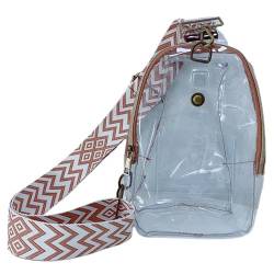 Hüfttaschen Modische Transparente PVC Brusttasche Umhängetasche Modische Reise wasserdichte Tragbare Aufbewahrung Hüfttasche 26 * 16 * 6 cm 2 von CLoxks