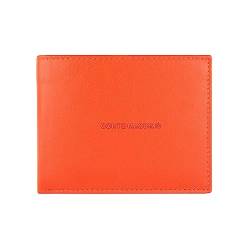 Conte Massimo Herren-Geldbörse aus echtem Leder, handgefertigt, mit RFID-Schutz und Geschenkbox, Orange von CM Conte Massimo
