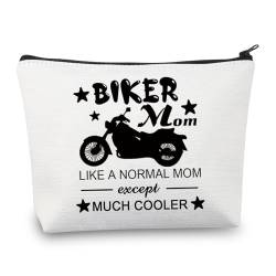 CMNIM Biker-Mam-Geschenke, Motorrad-Mama-Make-up-Tasche, Motorradfahrer-Geschenk, Biker-Geschenke für Mutter, Motorradgeschenke, Reise-Kosmetiktasche, Biker Mom Geschenke, Make-up-Tasche von CMNIM
