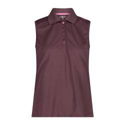 CMP Damen Funktions Polo T-Shirt, Plum, 46 von CMP