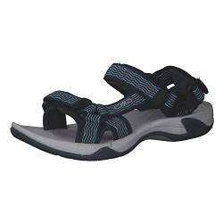 CMP Damen Hamal WMN Hiking Sandal Sportsandale, Blue-Acqua, 38 EU von CMP