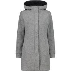 CMP Damen Hoodie Mantel, grey mel., 42 von CMP