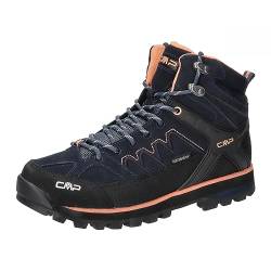 CMP Damen Moon Mid Wmn Trekking Shoe Wp Trekkingschuhe, Blue Ink Sunrise, 37 EU von CMP