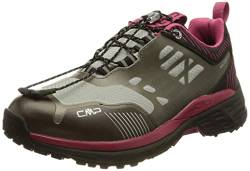 CMP Damen POHLARYS Low WMN WP Hiking Shoes Walking Shoe, Grey-Sangria, 40 EU von CMP