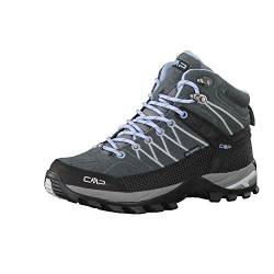 CMP Damen Rigel Mid Wmn Shoe Wp Trekking Wanderhalbschuhe, Schwarz Graffite Azzurro, 40 EU von CMP