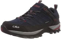 CMP Herren Rigel Low Shoes WP Trekking und Wanderhalbschuhe, Asphalt Syrah, 41 EU von CMP