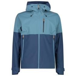 CMP - Jacket Fix Hood 3 Layer - Regenjacke Gr 48 blau von CMP