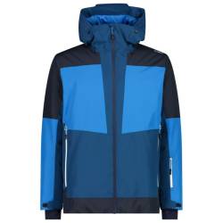 CMP - Jacket Fix Hood PL Pongee Jacquard - Skijacke Gr 56 blau von CMP