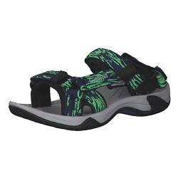 CMP Kids Hamal Hiking Sandal Sportsandale, B.Blue-Verde Fluo, 30 EU von CMP