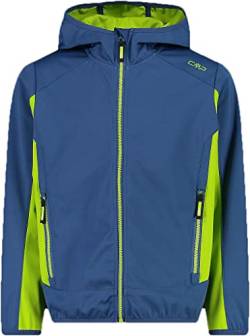 CMP Kinder Boys Softshell Jacke, dusty blue-limegreen, 104 von CMP