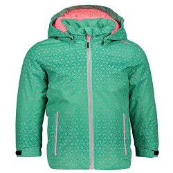 CMP Kinder Hoodie Snaps Jacke, aquamint-Mint-Fuxia Fluo, EU 92 von CMP